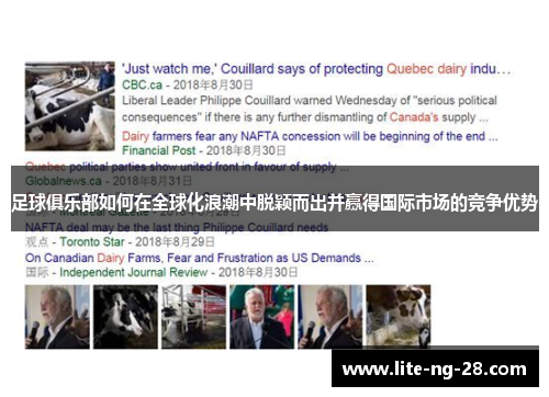 足球俱乐部如何在全球化浪潮中脱颖而出并赢得国际市场的竞争优势